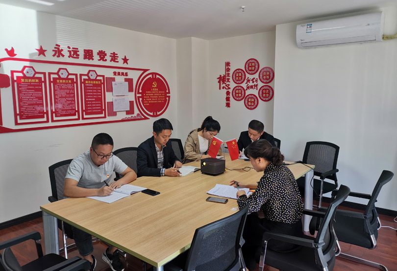 眉州担保党支部召开主题教育对照党章党规找差距专题会议1.jpg